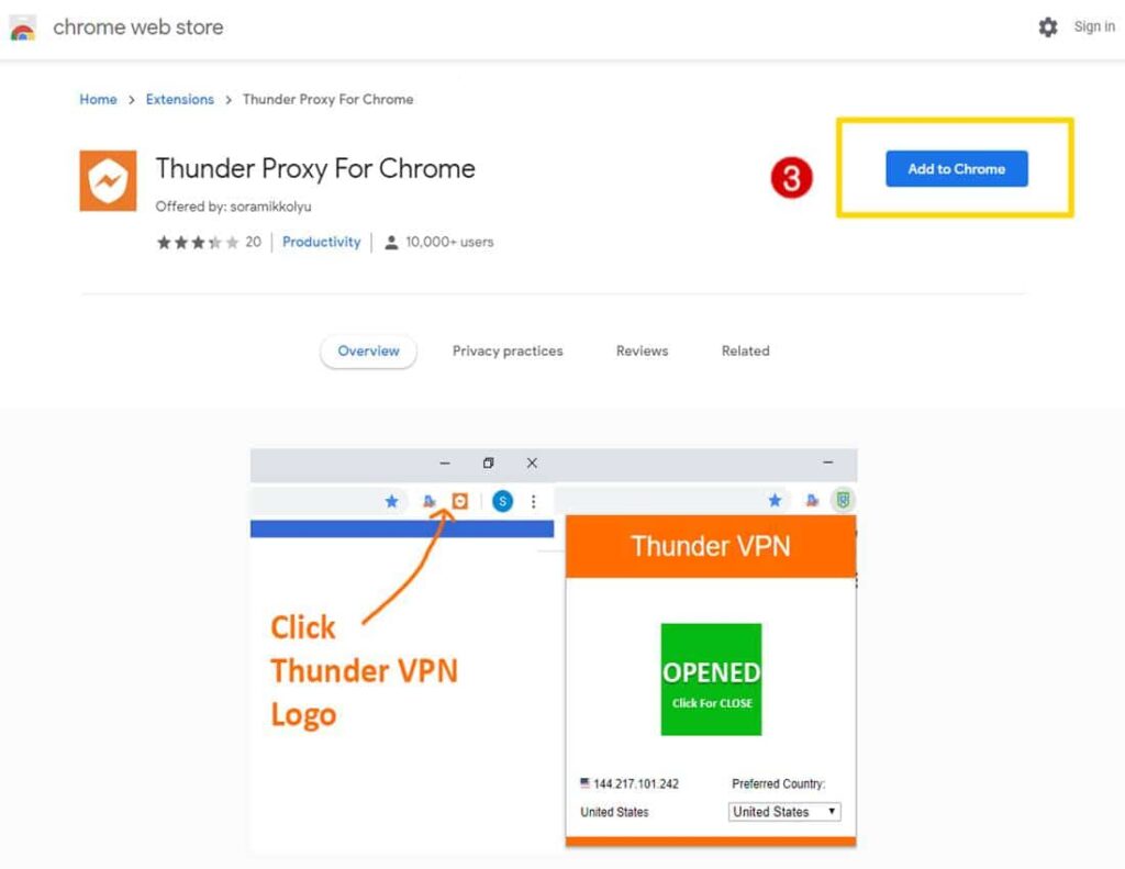 Thunder Proxy for Chrome Install