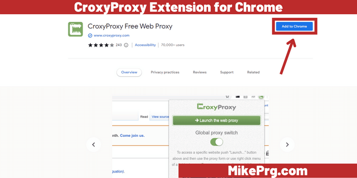 CroxyProxy Extension for Chrome